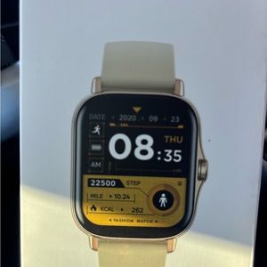 Smart watches colors include black,pink,yellow and red